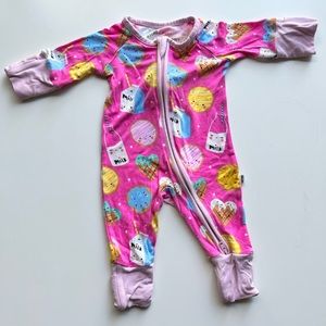 Little Sleepies Pink Milk and Cookies Size Preemie